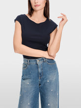 Lade das Bild in den Galerie-Viewer, Basic-Shirt mit weitem Ausschnitt in 3 Farben