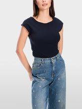 Lade das Bild in den Galerie-Viewer, Basic-Shirt mit weitem Ausschnitt in 3 Farben