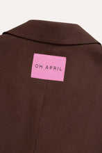 Lade das Bild in den Galerie-Viewer, Asymmetrischer Oversized Blazer – Dark Brown