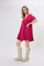 Lade das Bild in den Galerie-Viewer, Isla A-Line Dress Berry Whip