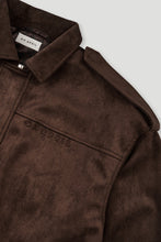 Lade das Bild in den Galerie-Viewer, Katie Vegan Suede Leather Jacket Truffle

