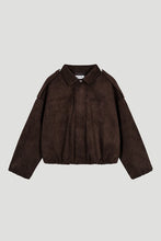 Lade das Bild in den Galerie-Viewer, Katie Vegan Suede Leather Jacket Truffle

