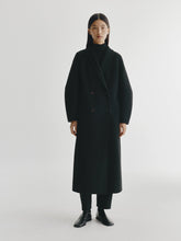 Lade das Bild in den Galerie-Viewer, Double Shawl Coat black