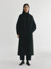 Double Shawl Coat black