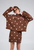 Liora Knit Jumper Cocoa Dust Polkadot