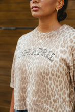 Lade das Bild in den Galerie-Viewer, Boxy Strick Shirt mit Kaschmir – Leo Beige