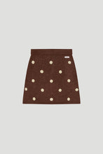 Lade das Bild in den Galerie-Viewer, May A-Line Skirt Cocoa Dust Polkadot