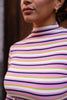 Gestreiftes Slim Fit Longsleeve – Pink Stripe