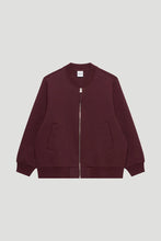 Lade das Bild in den Galerie-Viewer, Niva Sweat Bomberjacket Aubergine Brown