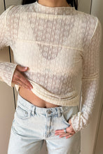 Lade das Bild in den Galerie-Viewer, Zahara Lace Longsleeve offwhite