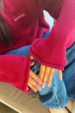 Lade das Bild in den Galerie-Viewer, Fitzi Knit Jumper Cherry Red