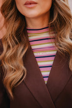 Lade das Bild in den Galerie-Viewer, Gestreiftes Slim Fit Longsleeve – Pink Stripe
