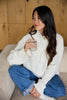 Nevi Half Zip Knit Jumper Off White